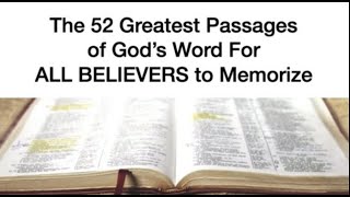 START MASTERING THE SCRIPTURES52 GREATEST PASSAGES OF GODS WORD FOR ALL BELIEVERS TO MEMORIZE [upl. by Dyer508]