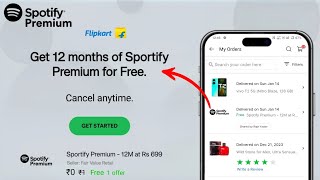 How To Get Spotify Premium Free  Flipkart Spotify Premium Coupon Redeem [upl. by Eidorb586]