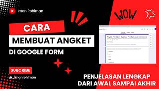 Cara membuat angket di google form [upl. by Barthel]