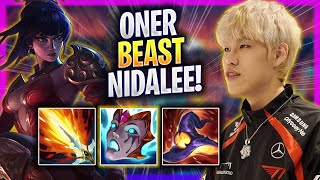 ONER IS A BEAST WITH NIDALEE  T1 Oner Plays Nidalee JUNGLE vs Taliyah  Season 2024 [upl. by Benni]