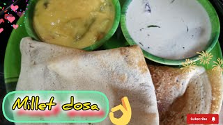 How to make millet dosa  making millet dosa  dosa [upl. by Aniras]