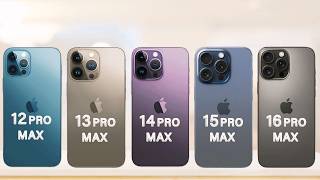 iPhone 16 Pro Max Vs 15 Pro Max Vs 14 Pro Max Vs 13 Pro Max Vs 12 Pro Max  Which One Is Best [upl. by Asiak764]