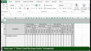 CREACIÓN DE SISTEMA DE REGISTRO EN EXCEL 2013  PARTE1 [upl. by Kroll]