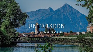 Unterseen Switzerland Walking Tour in 4K UHD [upl. by Stichter547]