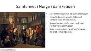 Norsk tidlig moderne tid 15361814  Oversikt [upl. by Yssej]