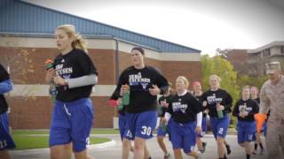 Luther College Womens Basketball Does The MARINE COMBAT FITNESS TEST [upl. by Ignazio526]