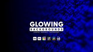 Glowing Backgrounds 4K After Effects  Premiere Pro MOGRTs  MP4 [upl. by Grussing]