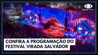 Muita música no festival Virada Salvador veja programação  Jornal da Noite [upl. by Alimhaj211]