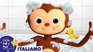 La Canzone Del Bagnetto  Little Baby Bum Italiano  Canzoni per bambini [upl. by Nilson599]