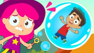 Rescue from dangerous BUBBLES adventure Stop the Evil Witch  Witch Stories for Kids [upl. by Paza878]