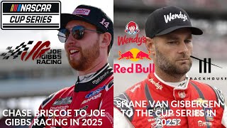 Chase Briscoe To Joe Gibbs Racing In 2025  Shane Van Gisbergen To The Cup Series In 2025 [upl. by Hola]