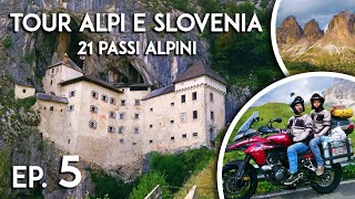 Ep 5  VELIKA PLANINA POSTUMIA PREDJAMA  Tour delle Alpi e Slovenia in moto  Il Video Racconto [upl. by Ileray]