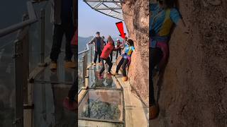 You Wont Believe What She Did On Glass Bridge Of China [upl. by Guerin]