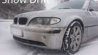 BMW 330D E46 Winter Drift Onboard GoPro POV [upl. by Vrablik]