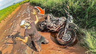 O DIA QUE EU MAIS CAI DE XT660 NA MINHA VIDA [upl. by Amihc]