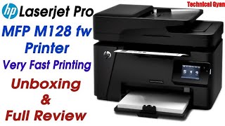 video  Best Laser Printer in 2024  HP LaserJet Pro MFP M128fw  Unboxing amp Review in Hindi Video [upl. by Akeylah]