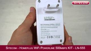 Sitecom Homeplug LN555 Internet wireless in ogni stanza tramite la rete Powerline [upl. by Marwin307]