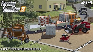 Rebuilding driveways amp new crane  Lawn Care on Untergriesbach  Farming Simulator 19  Episode 14 [upl. by Akem652]