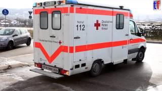 Ambulance RK RemsMurr 7832 on scene Winnenden GERMANY 2013 [upl. by Aljan]