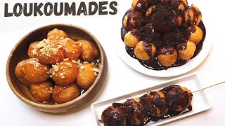 Only 3 Ingredients Greek Donuts Loukoumades Recipe [upl. by Yesnikcm66]