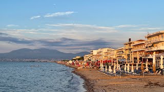 Peraia Beach Thessaloniki Greece Beach Walk [upl. by Lenroc]