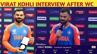 Virat Kohli man of the match  Virat kohli interview  Man of the match today  Virat kohli batting [upl. by Berkshire]