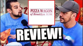 PIZZA REVIEW A New York Guy and a Chicago Guy Try PIZZA WAGON OF BROOKLYN Sherman Oaks CA [upl. by Helban]