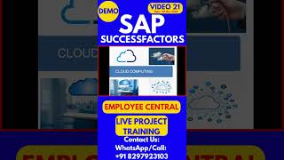 SAP SuccessFactors Employee Central Training Video 21 9th Nov 2024 sapsuccessfactorstraining [upl. by Ner]