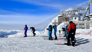 Österreich 🇦🇹  Skifahren ⛷️ am Hintertuxer Gletscher 3250 m [upl. by Airamanna483]