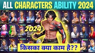 FreeFire All Characters New Ability 2023 Part 2 Full Details AR ROWDY 99 ✓ [upl. by Nashner]