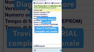 Diagnosi motore su Fiat by MultiEcuScan [upl. by Canning]