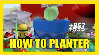 HOW TO GET ALL PLANTERS FAST Bee Swarm Simulator BEESMAS UPDATE [upl. by Cantlon856]