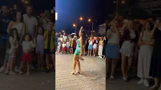 CRAZY TURKISH ICE CREAM DANCE WITH CILGIN DONDURMACI [upl. by Sokem]