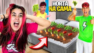 TRANSFORMAMOS A CAMA DA EMILLY EM UMA HORTA ela surtou [upl. by Seniag]