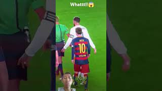 Whattt😱 messi football cr7 goat goateditz goatee realmadrid cristianoronaldo barcelona [upl. by Sartin]