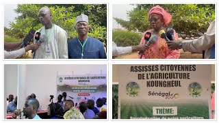 Première journée des Assises citoyennes de lAgriculture à Koungheul [upl. by Ytitsahc]