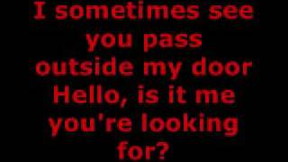 LIONEL RICHIE  HELLO LYRICS [upl. by Bibbie]