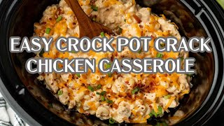 Crock Pot Crack Chicken Casserole [upl. by Euqinomod254]