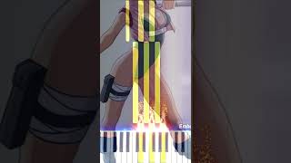 Naruto OST  quotTentens Themequot  Piano Tutorial BEGINNER synthesia anime inuyasha [upl. by Eimirej]