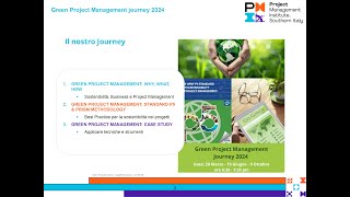 Green Project Management Journey 13 – quotGREEN PROJECT MANAGEMENT WHY WHAT HOWquot  2032024 [upl. by Jedediah]