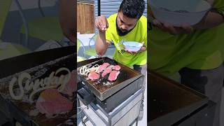 Backyard steak on my Griddle😋😋😋👌🥩 food steak [upl. by Hnahk]