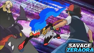 Cynthia Vs Ash Full BattleGarchomp Vs InfernapeInfernape Bond evolves  Fanmade Edit [upl. by Adriana]