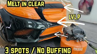 DIY clear coat spot blending step by step tutorial LVLP mobile set up [upl. by Enytsirk130]