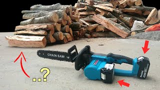 Is This Cheap Cordless Electric Chainsaw Powered by 2 Makita Batteries Any Good [upl. by Luca]