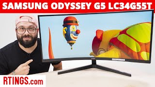 Samsung Odyssey G5 LC34G55T Monitor Review 2021  Another Ultrawide Gaming Option [upl. by Brelje]