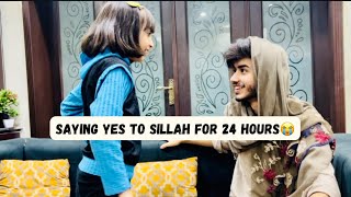 ibi Sheikh  SAYING YES TO SILLAH FOR 24 HOURS😭😂 SILLAH NE MAKEUP KARWAYA😭 VLOG [upl. by Mira]