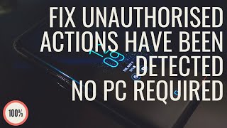 How to fix Unauthorized actions detected 100 work [upl. by Ilegna]