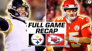 Steelers vs Chiefs Patrick Mahomes throws 5 TD in rout of Pittsburgh  CBS Sports HQ [upl. by Swor]