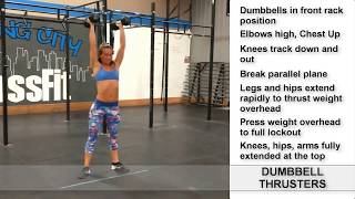 TTSL Daily Movement  How To Do Dumbbell Thrusters [upl. by Lombard439]