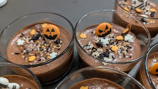 🍫Lets make a quotmousse au chocolatquot in French 🍫🎃 [upl. by Rustice]